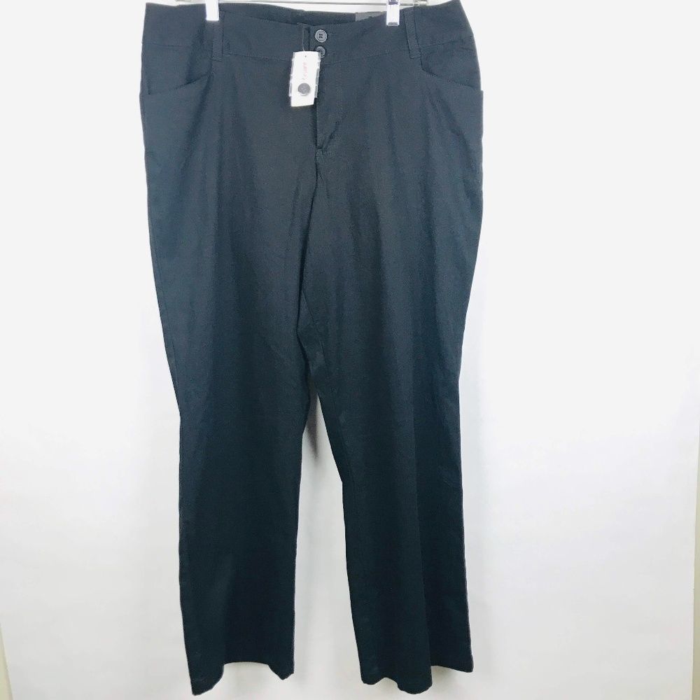Lane Bryant Womens Size 14 Average Black Casual Dr